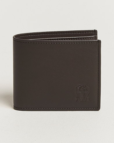 Brunello Cucinelli Leather Wallet Dark Brown Calf – Marrón