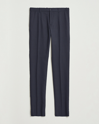 Incotex Slim Fit Washable Flannel Trousers Grey Melange – Gris