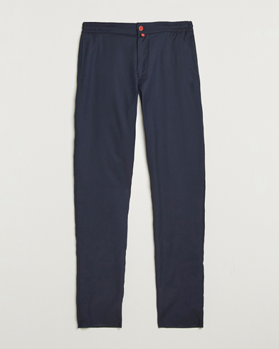 Kiton Wool Stretch Drawstring Pants Navy – Azul