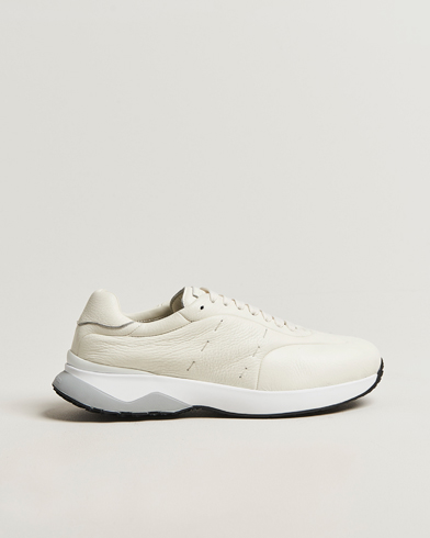 Kiton Luxury Running Sneakers White Deerskin – Blanco