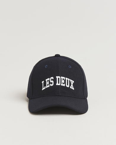 LES DEUX Wool Baseball Cap Dark Navy – Azul