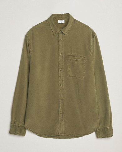 Filippa K Zachary Lyocell Shirt Dark Olive – Verde