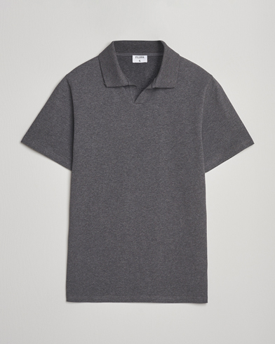 Filippa K Soft Lycra Polo T-Shirt Anthracite Melange – Gris