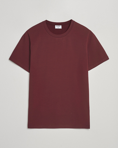 Filippa K Soft Lycra T-Shirt Burgundy – Rojo