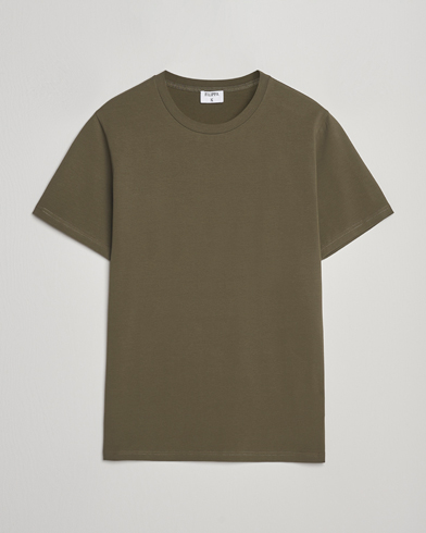 Filippa K Soft Lycra T-Shirt Dark Olive – Verde