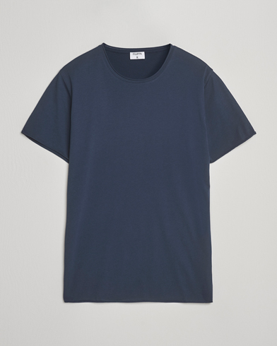 Filippa K Roll Neck Crew Neck T-Shirt Dusk Blue – Azul