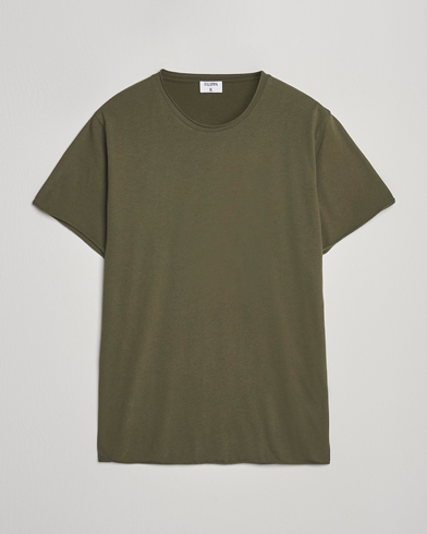 Filippa K Roll Neck Crew Neck T-Shirt Dark Olive – Verde