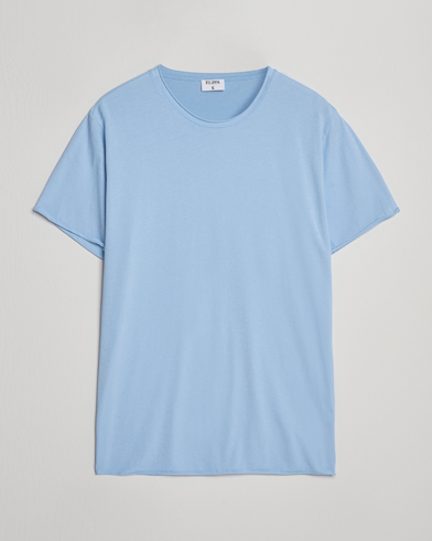 Filippa K Roll Neck Crew Neck T-Shirt Frost Blue – Azul