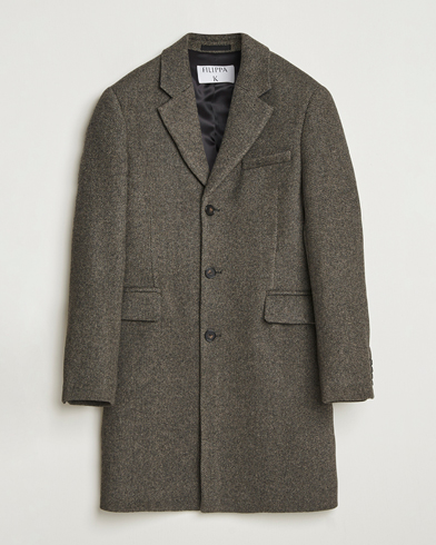 Filippa K William Wool Textured Coat Driftwood – Marrón