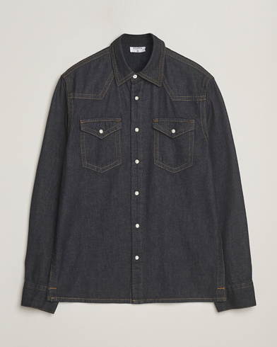Filippa K Western Denim Shirt Rinsed Blue Wash – Azul