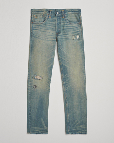 RRL Slim Fit 5-Pocket Denim Ridgway Wash – Azul