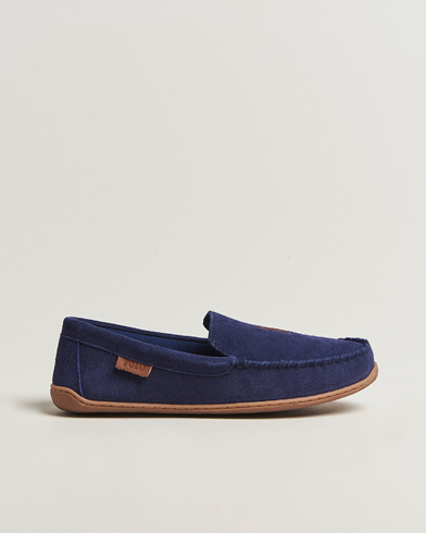 Polo Ralph Lauren Brenan Slipper Navy Suede – Azul