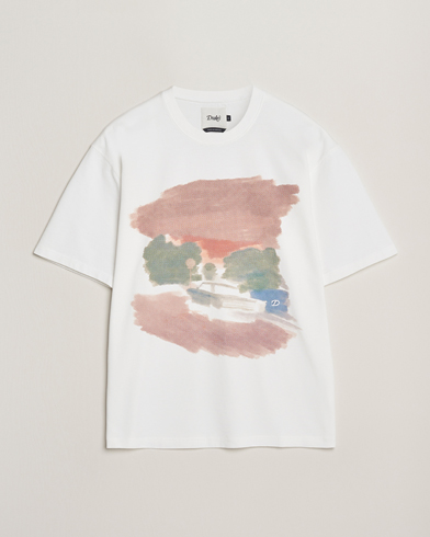 Drake's Graphic Print T-Shirt White – Blanco
