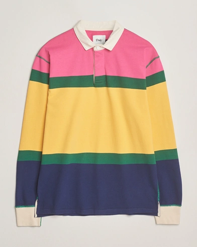 Drake's Multi Panels Rugby Shirt Multi – Multicolor
