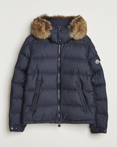 Moncler Maya Faux Fur Jacket Navy – Azul