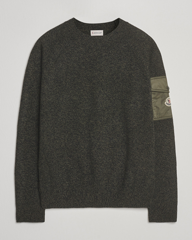 Moncler Wool Crew Neck Military – Verde