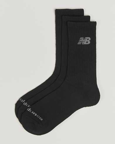 New Balance Running 3-Pack Performance Cotton Socks Black – Negro