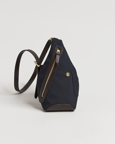 Mismo M/S Drop Crossbody Bag Navy/Dark Brown – Azul