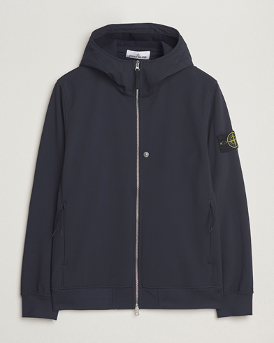 Stone Island Soft Shell Re-Dyed Lined Hood Jacket Navy – Azul