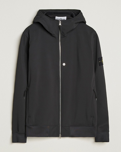 Stone Island Soft Shell Re-Dyed Lined Hood Jacket Black – Negro
