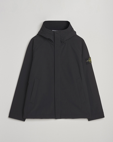 Stone Island Soft Shell Lined Short Parka Black – Negro