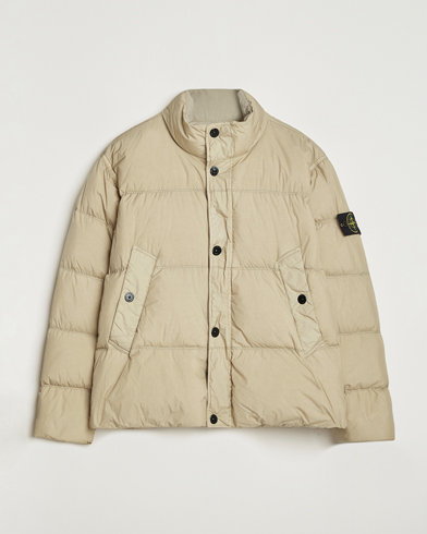 Stone Island Crinkle Reps Down Jacket Beige – Beige