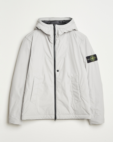Stone Island Micro Twill Primaloft Padded Hood Jacket Pearl Grey – Gris