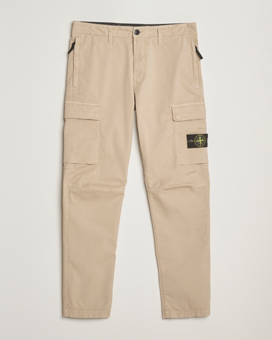 Stone Island Supima Cotton Stretch Cargo Trousers Desert – Beige