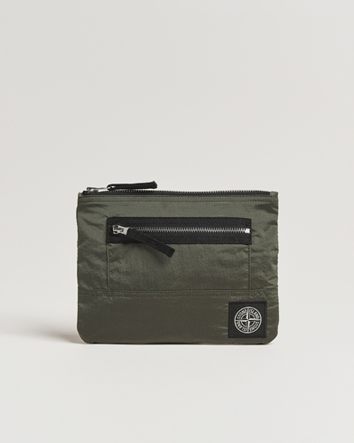 Stone Island Nylon Metal Zip Wallet Musk – Verde