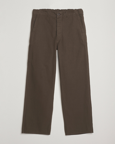 orSlow Wide Fit French Work Pants Coffee Brown – Marrón