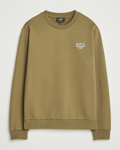 A.P.C. Rue Madame Sweatshirt Khaki Green – Verde