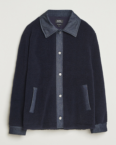 A.P.C. Will Wool Jacket Dark Navy – Azul