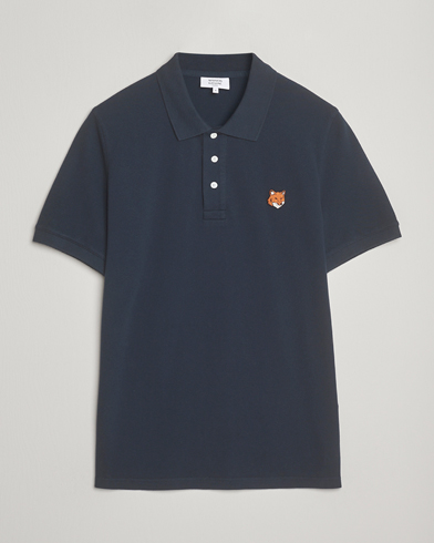 Maison Kitsuné Fox Head Polo Classic Navy – Azul