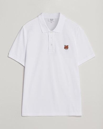 Maison Kitsuné Fox Head Polo White – Blanco