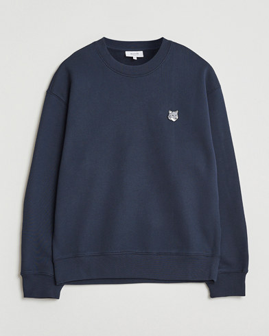 Maison Kitsuné Grey Fox Head Sweatshirt Classic Navy – Azul