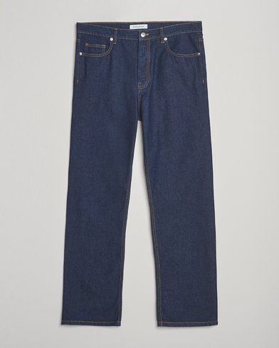 Maison Kitsuné Straight Fit Japanese Denim Jeans Indigo – Azul
