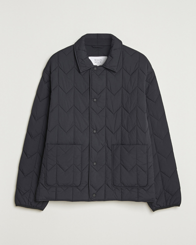 Maison Kitsuné Quilted Jacket Black – Negro