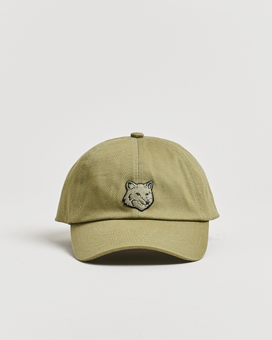 Maison Kitsuné Tonal Fox Head Cap Laurel Green – Verde
