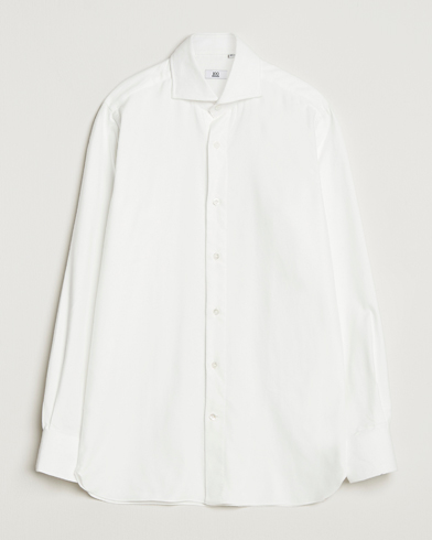 100Hands Herringbone Flannel Cut Away Shirt White – Blanco