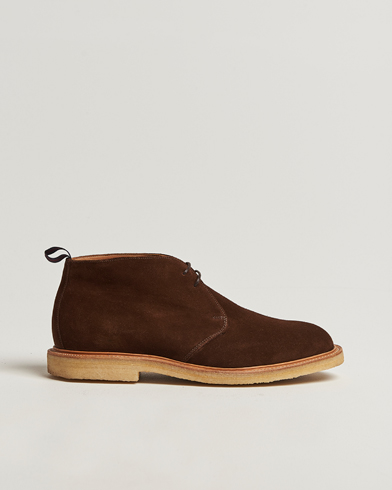 Sanders Bertie Crepe Sole Suede Chukka Polo Snuff – Marrón