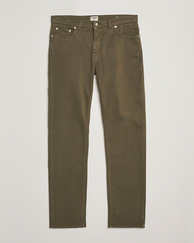 Morris James Brushed 5-Pocket Jeans Olive – Verde
