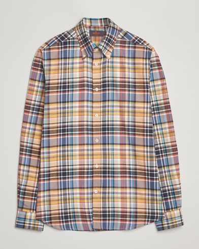 Morris Happy Tartan Check Shirt Yellow – Amarillo