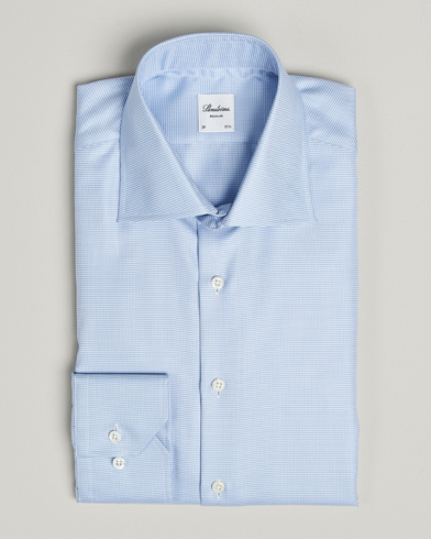Stenströms Regular Fit Houndstooth Shirt Blue – Azul