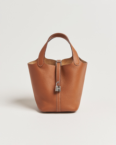 Hermès Pre-Owned Picotin Lock 18 Gold – Marrón