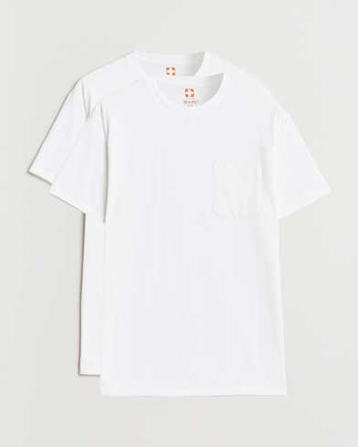 BEAMS PLUS 2-Pack Pocket T-Shirt White – Blanco