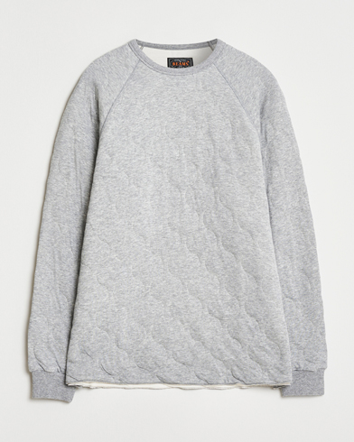 BEAMS PLUS MIL Quilt Crew Neck Grey – Gris