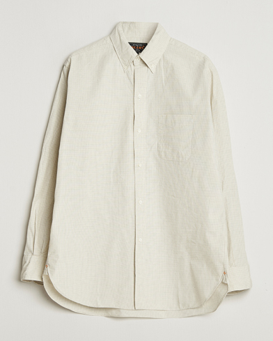 BEAMS PLUS Button Down Shirt White Plaid – Blanco