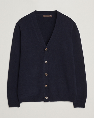 Oscar Jacobson Eduardo Wool Cardigan Navy – Azul