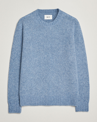 NN07 Lee Wool Knitted Sweater Denim Blue – Azul