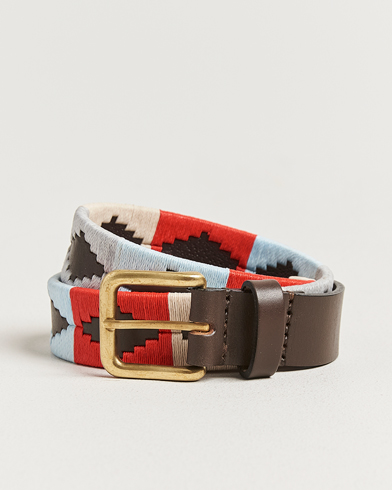 Pampeano Brisa Hand Stitched Classic Leather Belt 3,5cm Multi – Multicolor